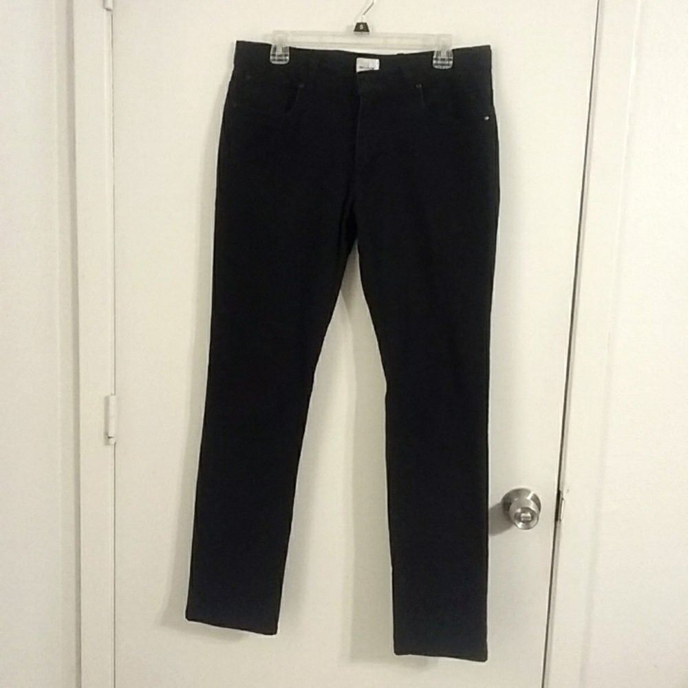 Craft & Flow Men's Slim Straight Black Pant